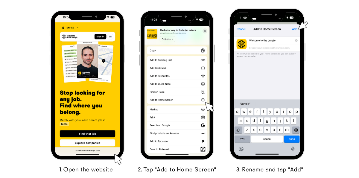How to add website to home screen in 3 steps
