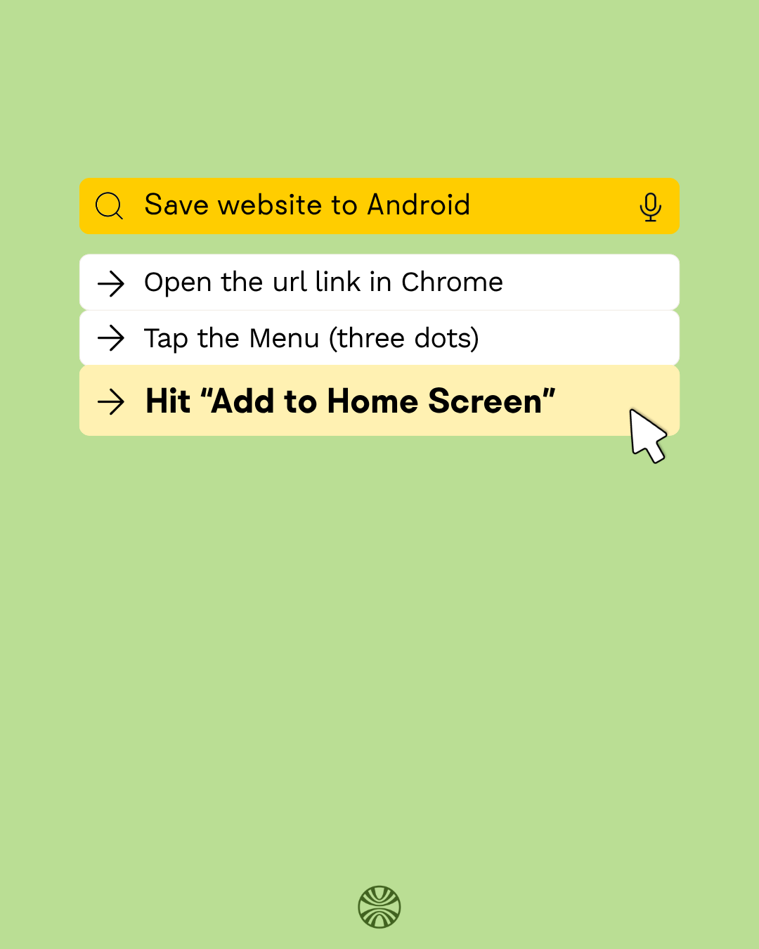 How to save website to Android